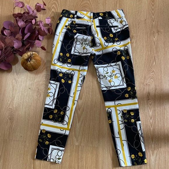 New York & Co 7th Avenue Floral Stretch Audrey Slim Leg Ankle Pants - Picture 11 of 11